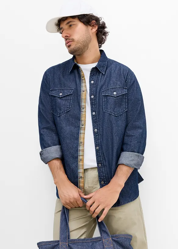 Camicia in jeans di puro cotone, bonprix