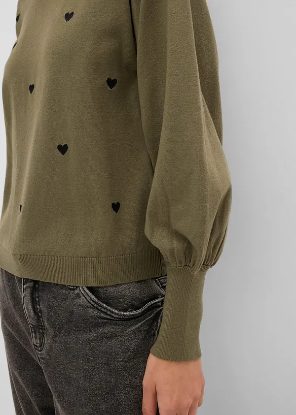 Maglione in filato fine misto viscosa, bonprix