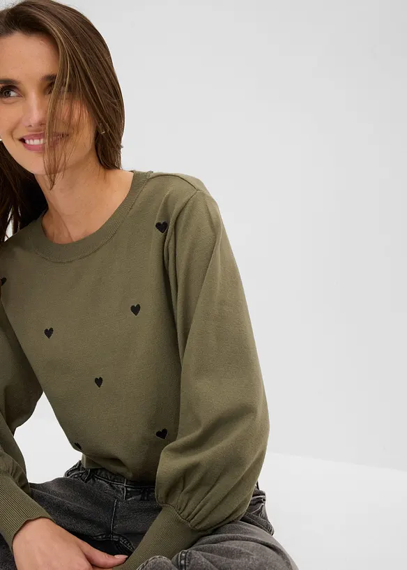 Maglione in filato fine misto viscosa, bonprix