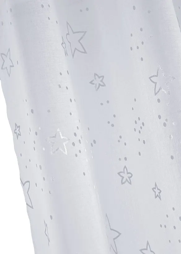 Tenda trasparente con stelle lucide (pacco da 1), bonprix