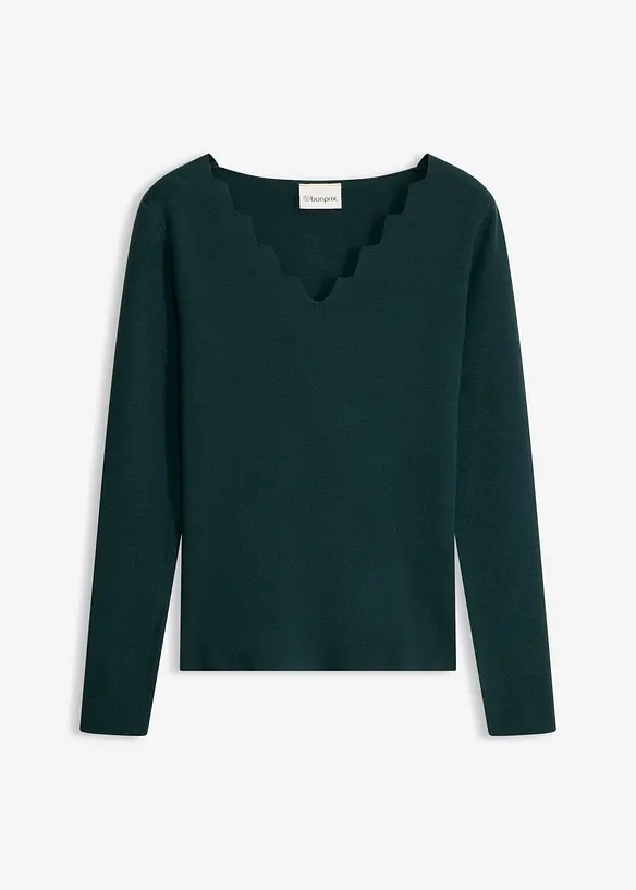 Maglia in filato fine di misto viscosa morbido, bonprix