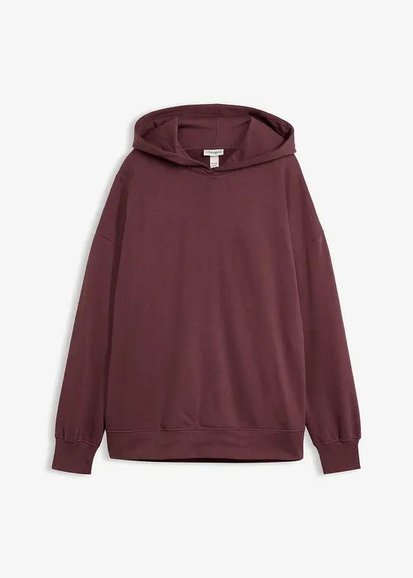 Felpa con cappuccio in puro cotone, bonprix