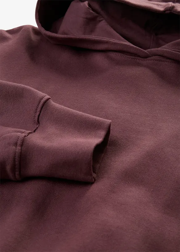 Felpa con cappuccio in puro cotone, bonprix
