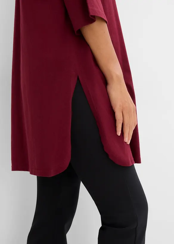 Maglia lunga oversize in puro cotone biologico, bonprix