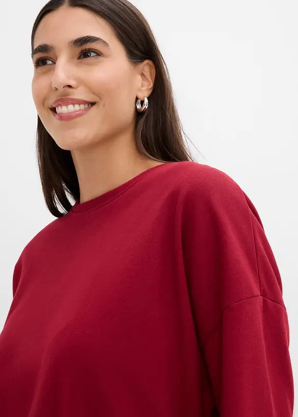 Felpa oversize in puro cotone, bonprix