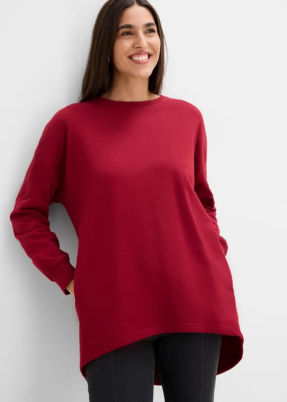 Felpa oversize in puro cotone, bonprix