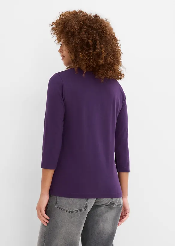 Maglia con maniche a 3/4 e puro cotone biologico, bonprix