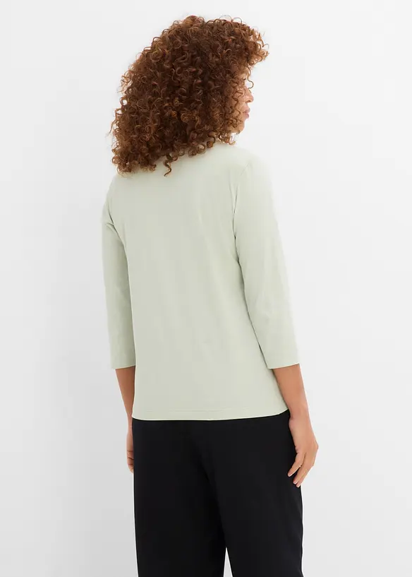 Maglia con maniche a 3/4 e puro cotone biologico, bonprix
