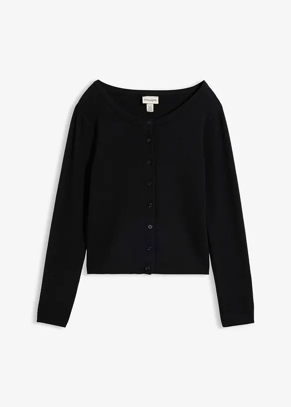 Cardigan corto in filato fine, bonprix