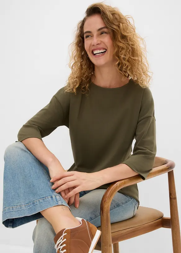 Maglia in cotone pesante, bonprix