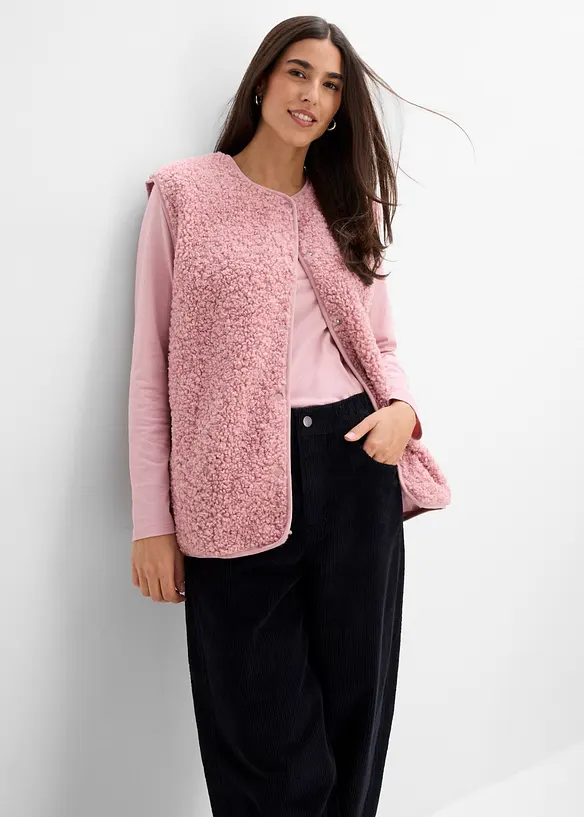 Pantaloni barrel in velluto a coste di misto cotone, bonprix
