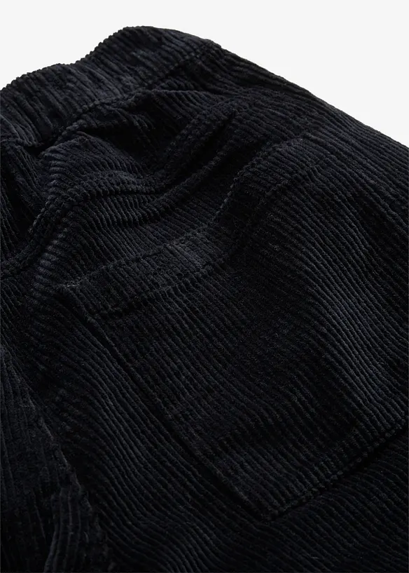 Pantaloni barrel in velluto a coste di misto cotone, bonprix