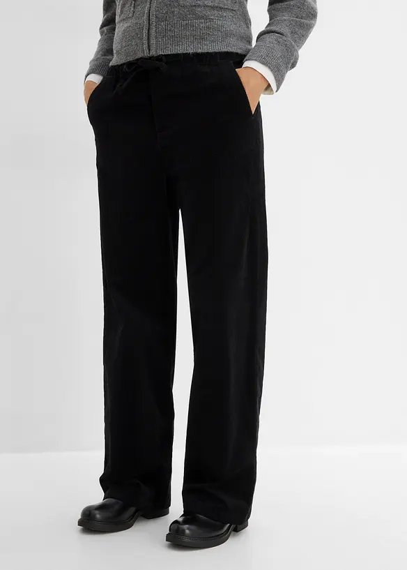 Pantaloni in velluto a coste di misto cotone, bonprix