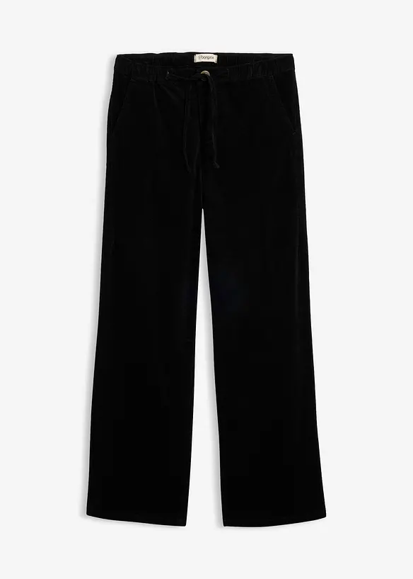 Pantaloni in velluto a coste di misto cotone, bonprix