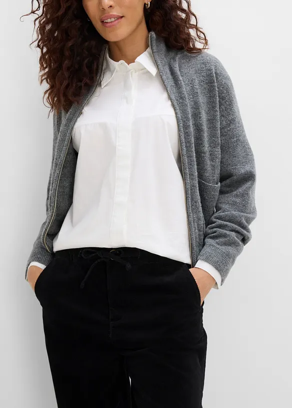 Pantaloni in velluto a coste di misto cotone, bonprix