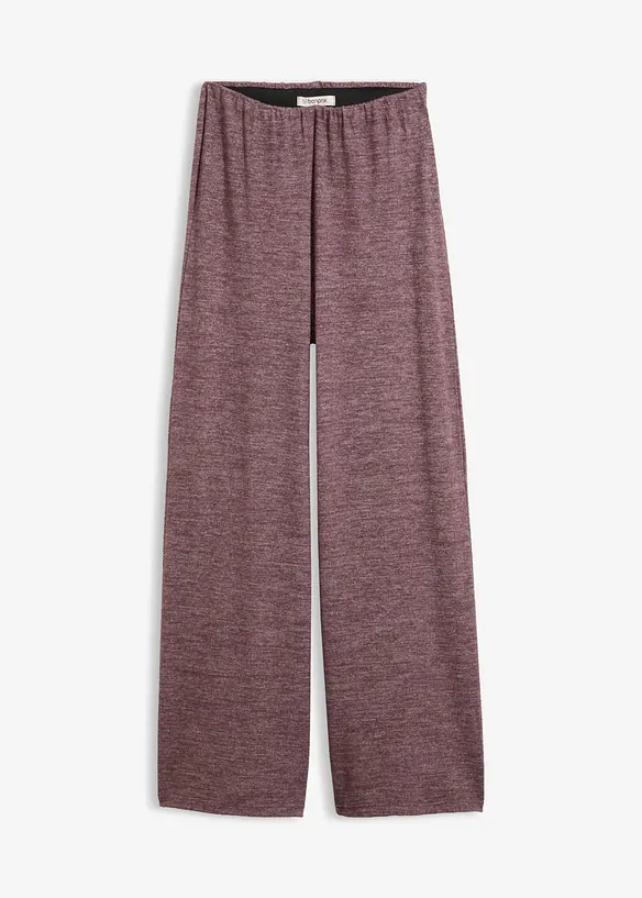 Pantaloni a palazzo effetto maglia, bonprix