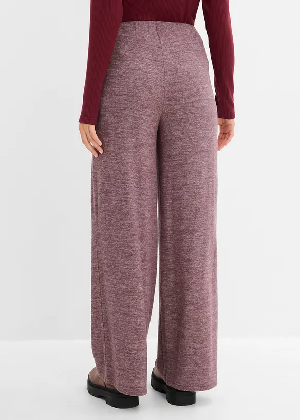 Pantaloni a palazzo effetto maglia, bonprix