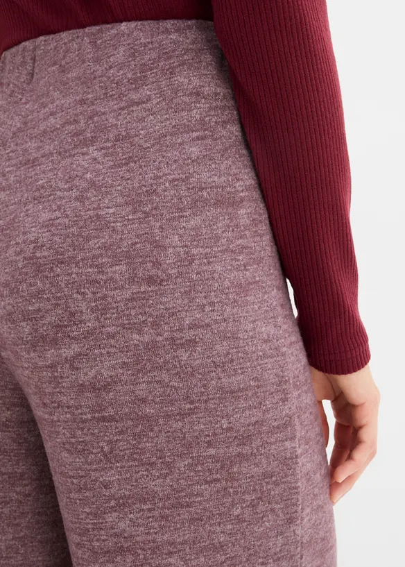 Pantaloni a palazzo effetto maglia, bonprix