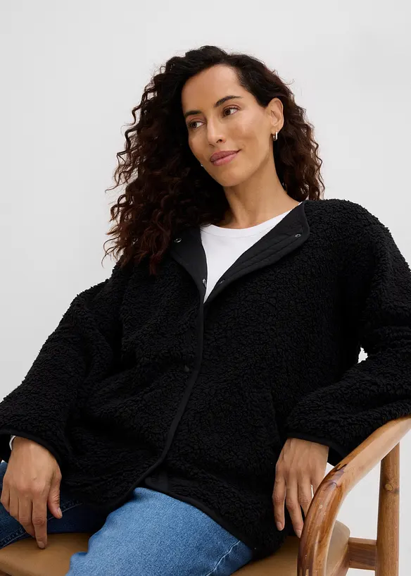 Giacca in pile teddy, bonprix