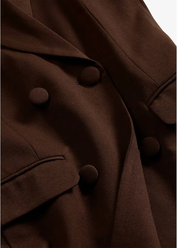 Blazer lungo in punto di Roma, bonprix