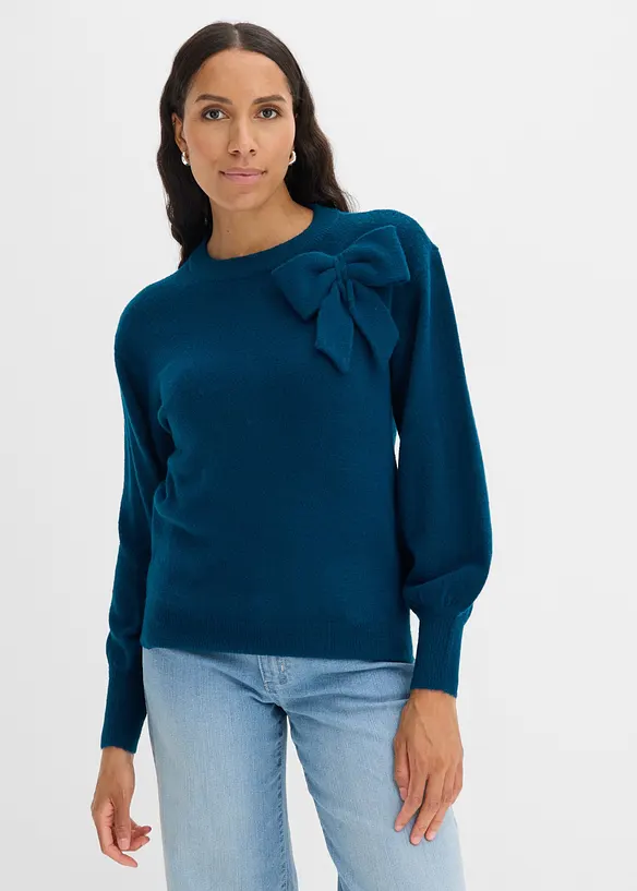 Maglione con fiocco, bonprix