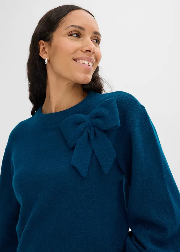 Maglione con fiocco, bonprix