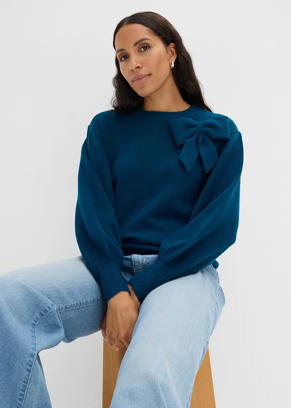 Maglione con fiocco, bonprix