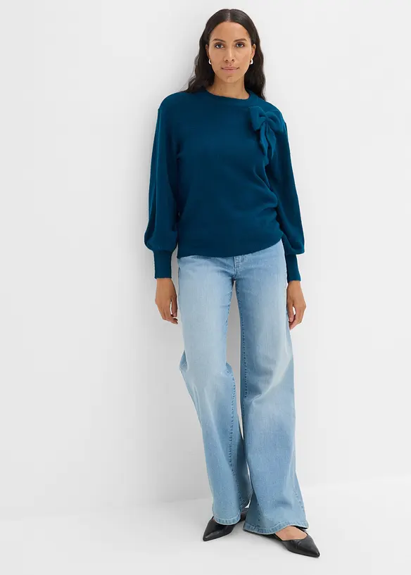 Maglione con fiocco, bonprix