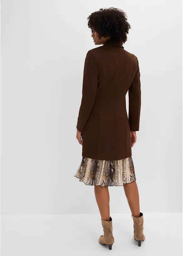 Blazer lungo in punto di Roma, bonprix