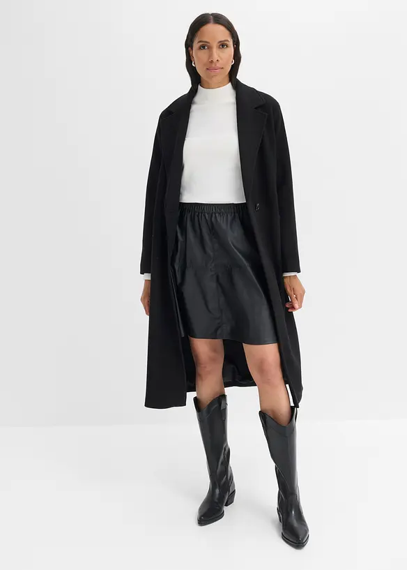 Gonna corta in similpelle, bonprix