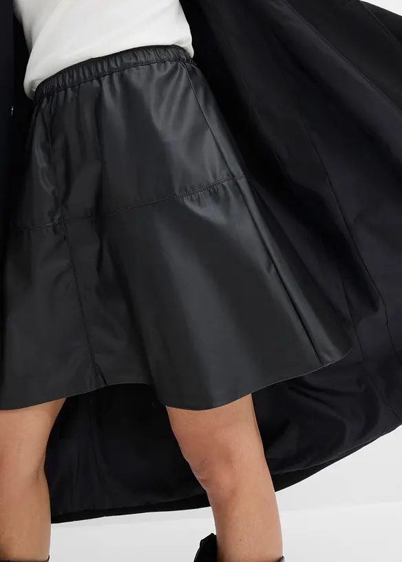 Gonna corta in similpelle, bonprix