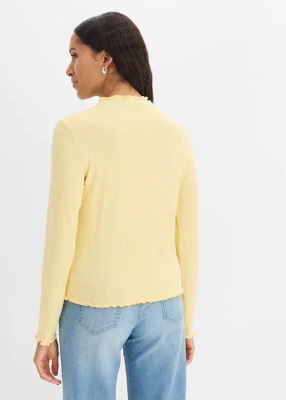 Maglia aderente a costine, bonprix