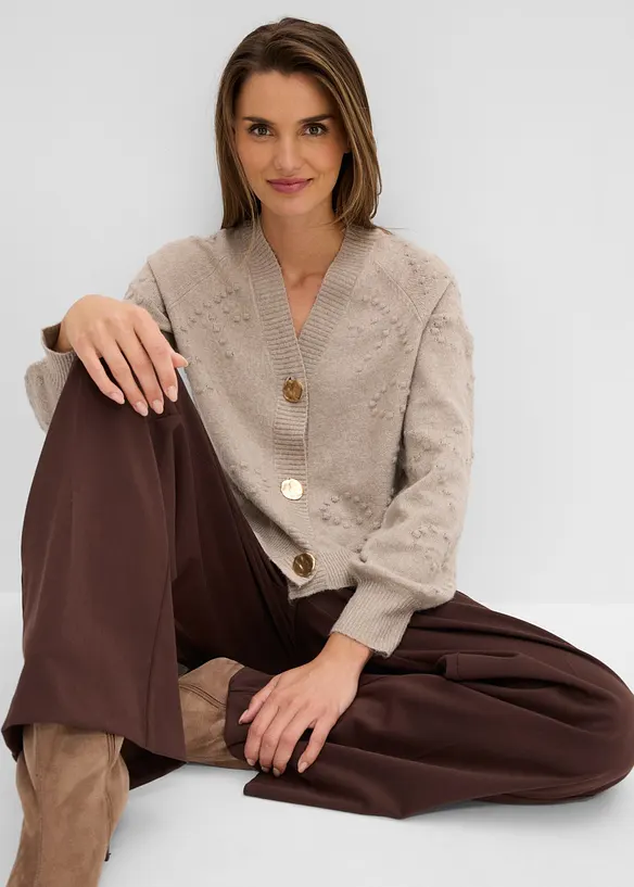 Cardigan testurizzato, bonprix