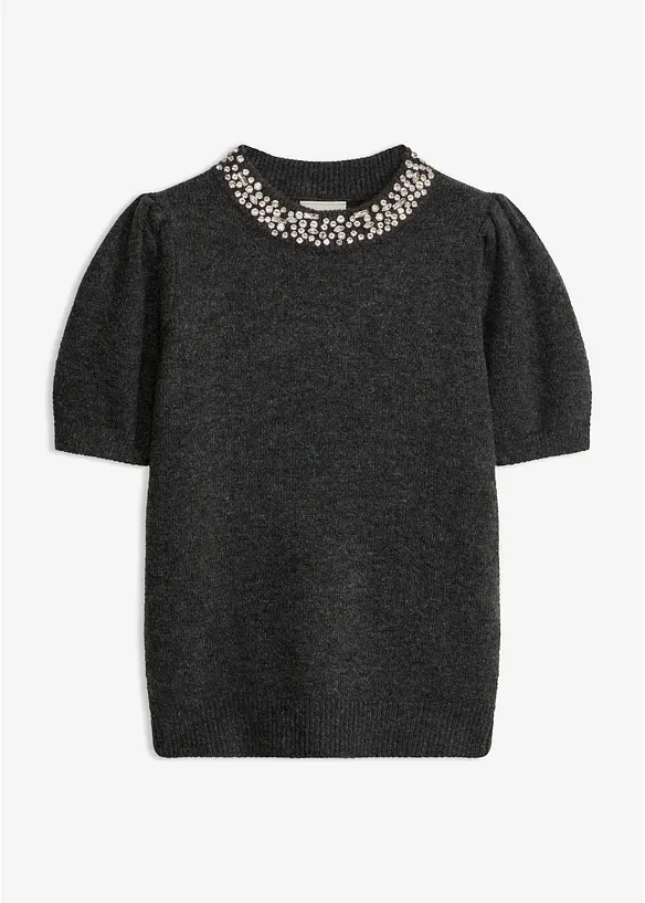 Maglione con strass, bonprix