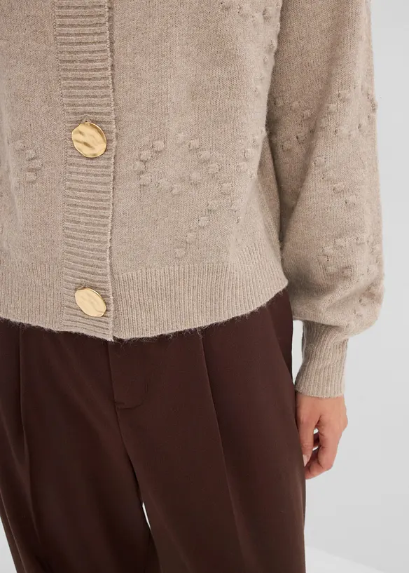 Cardigan testurizzato, bonprix