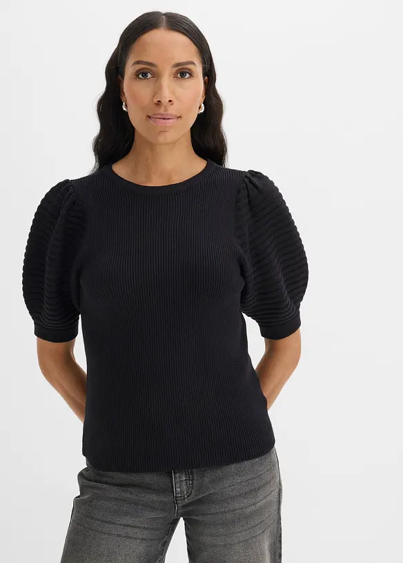 Maglione con maniche a palloncino, bonprix