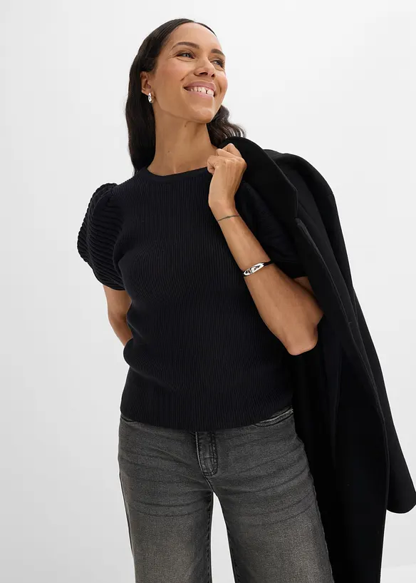 Maglione con maniche a palloncino, bonprix