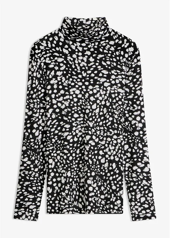 Maglia a maniche lunghe in misto viscosa morbido, bonprix