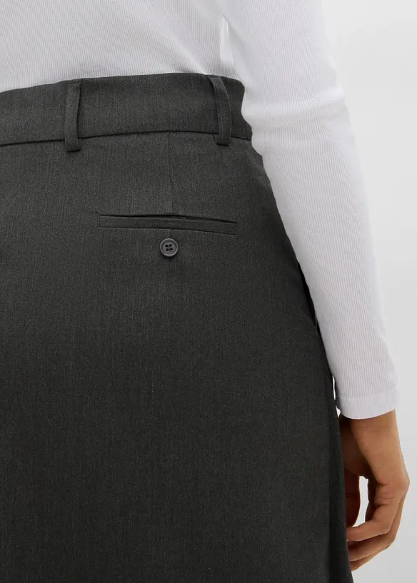 Gonna midi in misto viscosa, bonprix