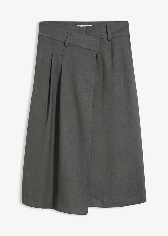 Gonna midi in misto viscosa, bonprix