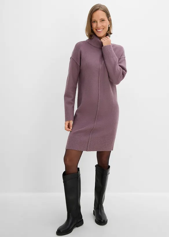 Abito in maglia con cucitura decorativa, bonprix