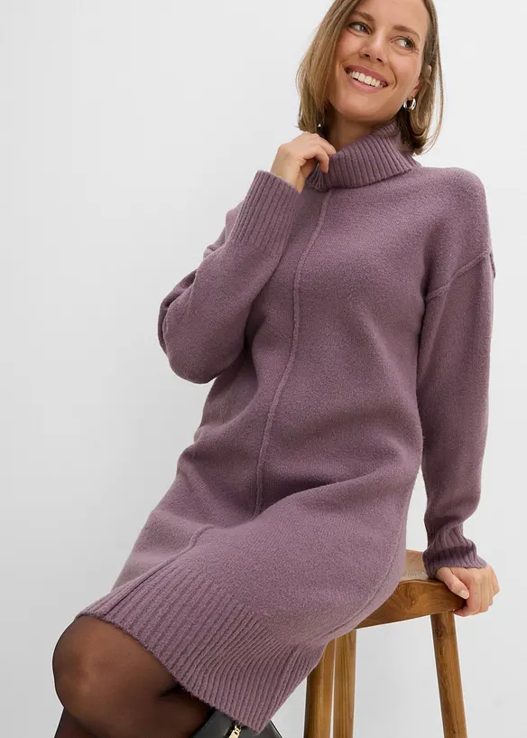 Abito in maglia con cucitura decorativa, bonprix