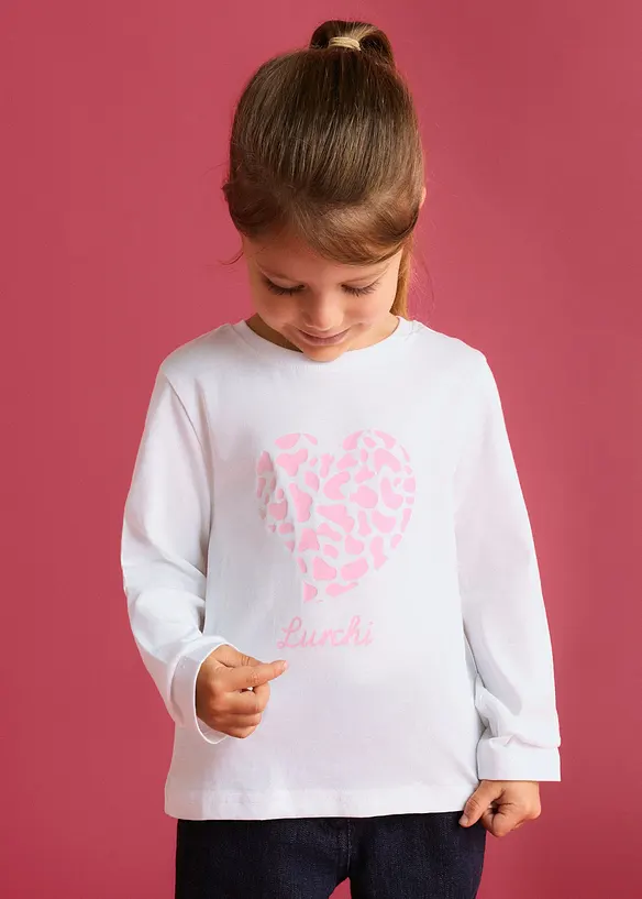 Maglia a maniche lunghe Lurchi in cotone biologico morbido (pacco da 2), Lurchi