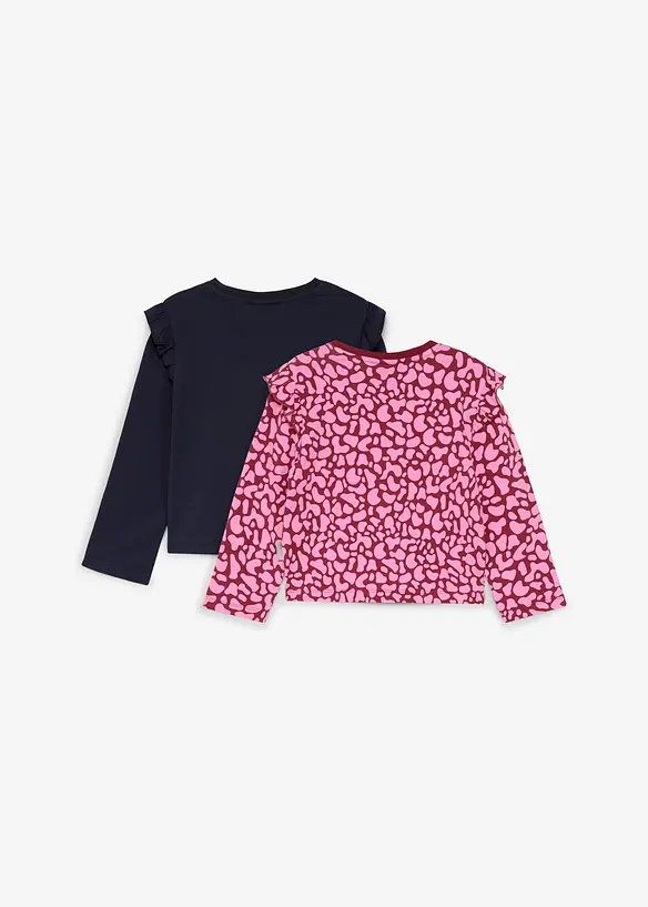 Maglia a maniche lunghe Lurchi in cotone biologico morbido (pacco da 2), Lurchi