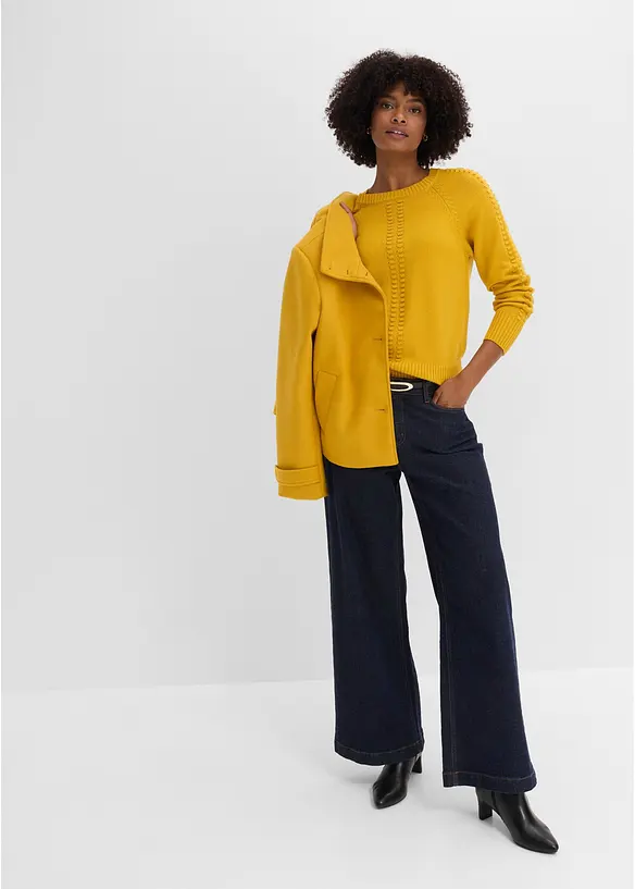 Maglione con maniche a pipistrello e percentuale di viscosa, bonprix