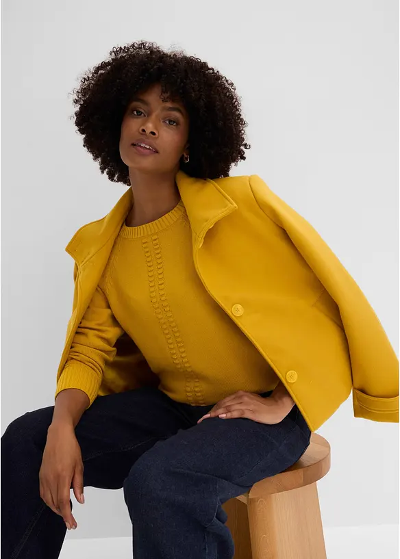 Maglione con maniche a pipistrello e percentuale di viscosa, bonprix