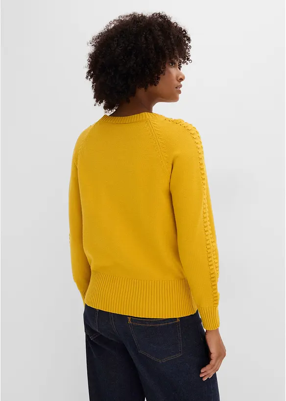 Maglione con maniche a pipistrello e percentuale di viscosa, bonprix