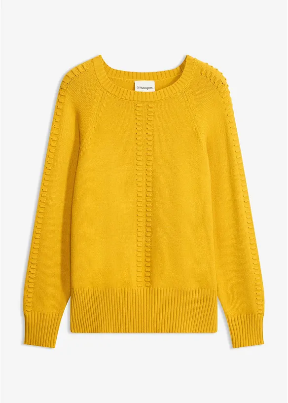 Maglione con maniche a pipistrello e percentuale di viscosa, bonprix