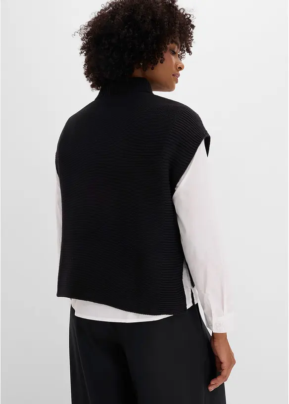 Gilet in maglia con viscosa, bonprix