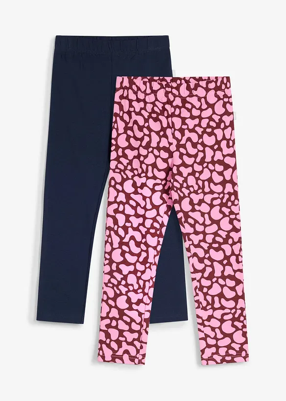 Leggings Lurchi in misto cotone biologico elasticizzato (pacco da 2), Lurchi